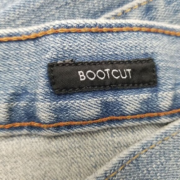 Calvin Klein Women's Regular Fit Light Wash Bootcut Jeans Mid Rise Blue Size 16 - Picture 7 of 9